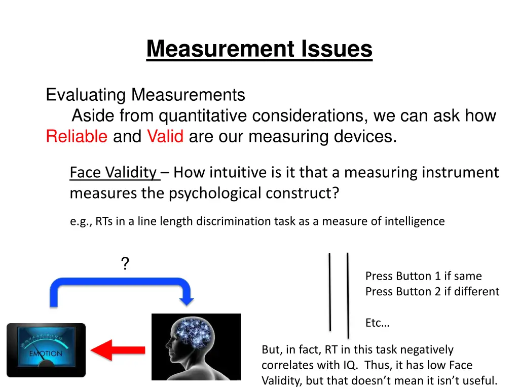measurement issues 30