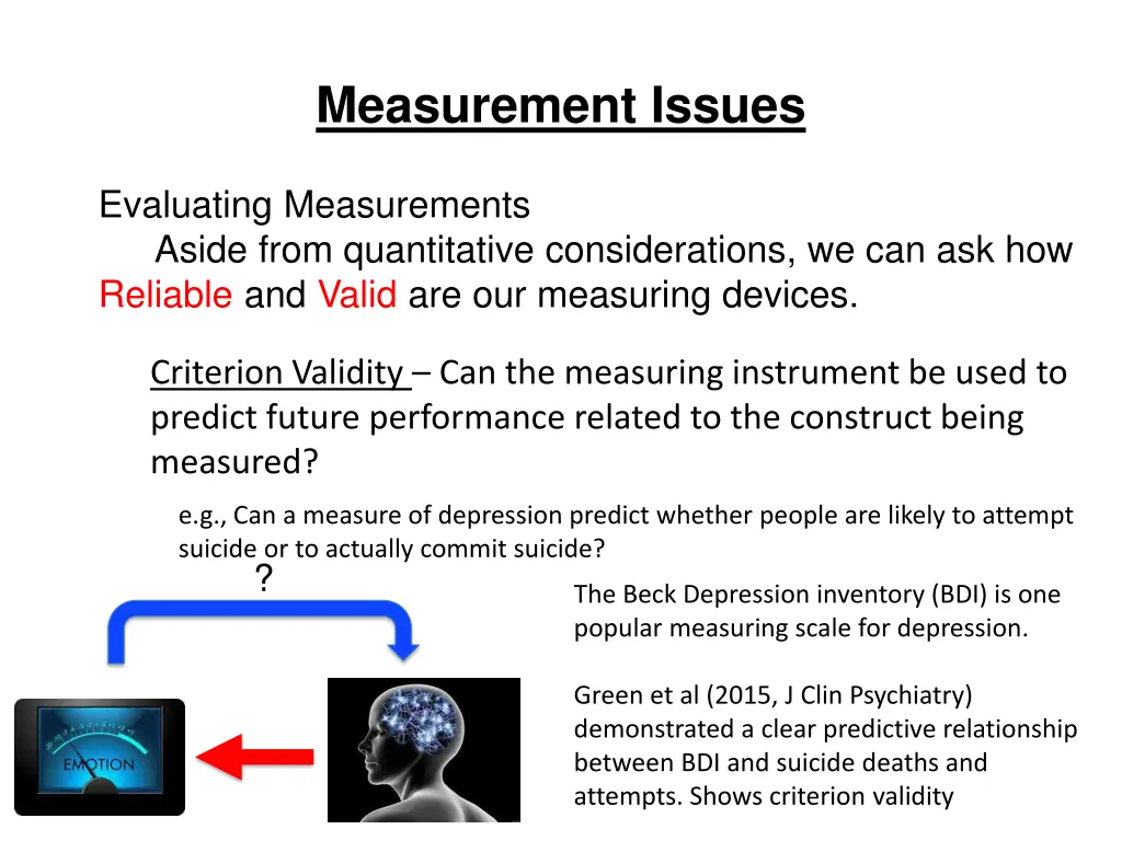 measurement issues 35