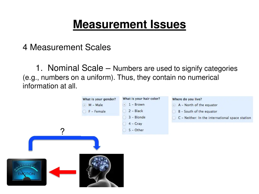 measurement issues 4