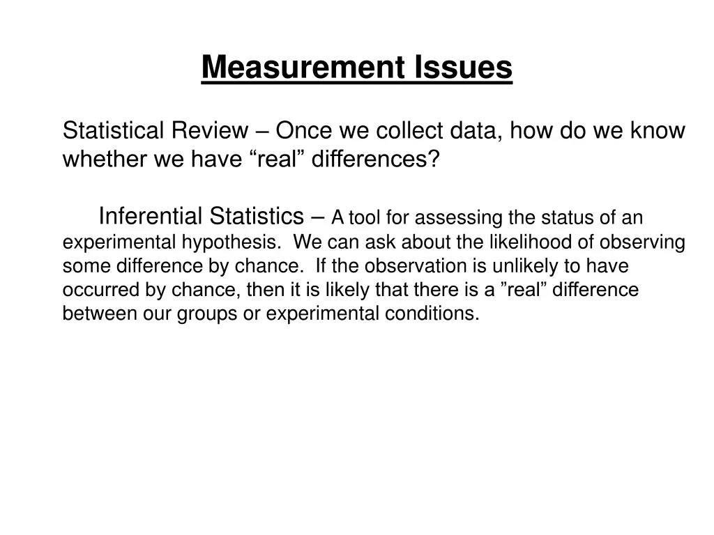 measurement issues 45