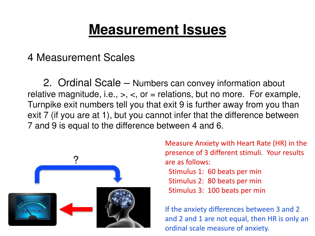 measurement issues 8