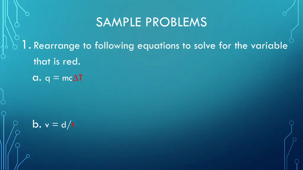 sample problems 3