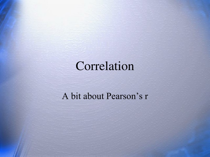 correlation