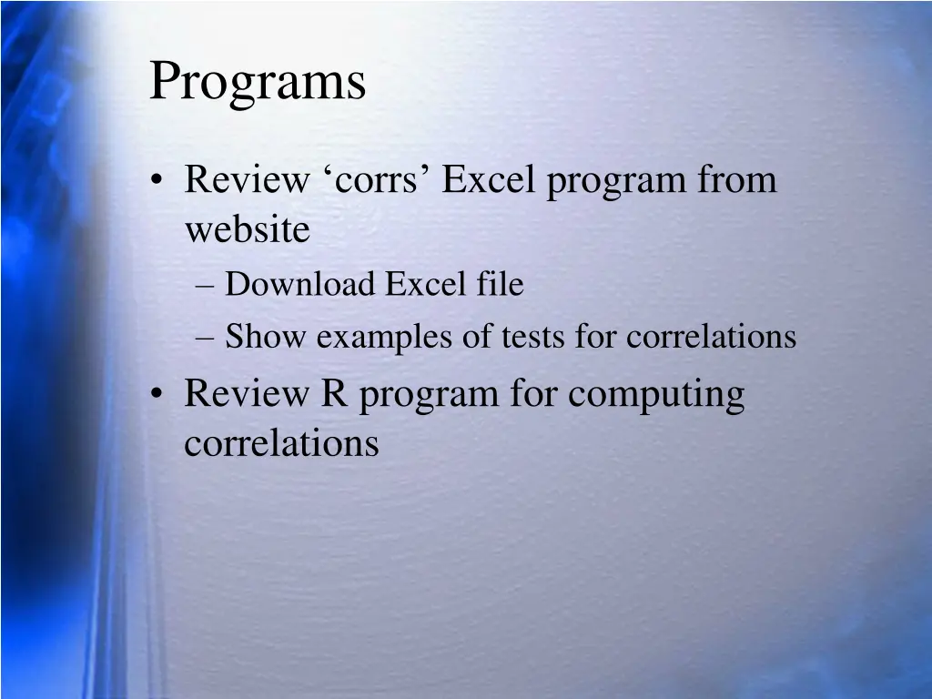 programs