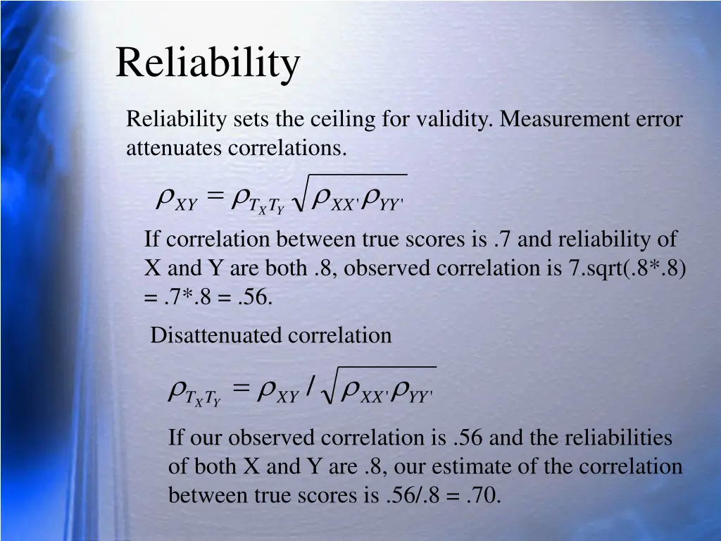 reliability