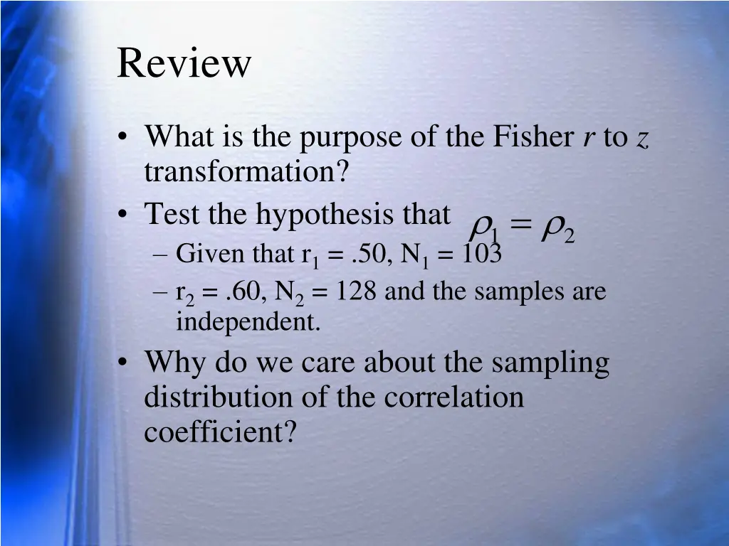 review 1