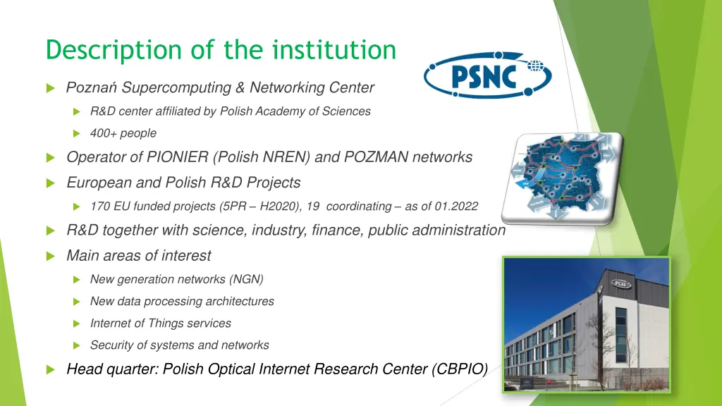 description of the institution