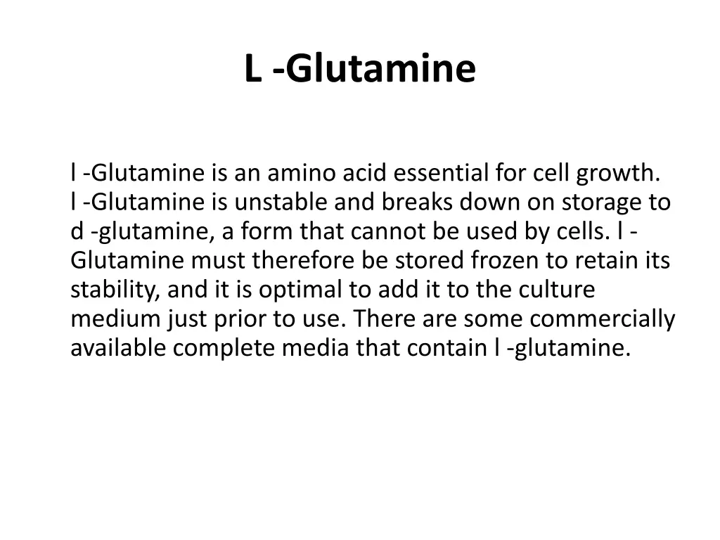 l glutamine