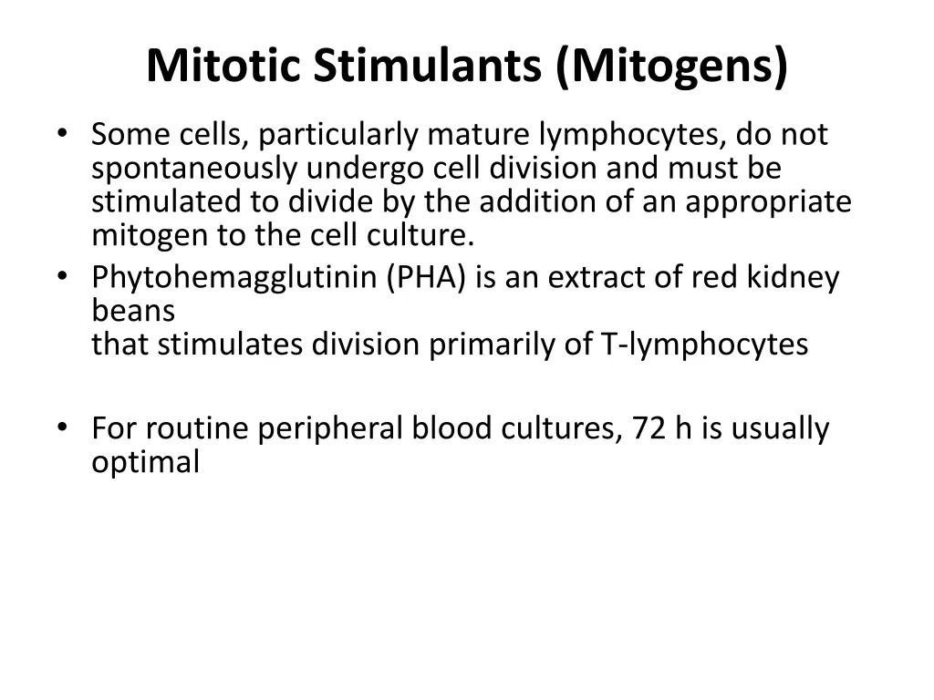 mitotic stimulants mitogens