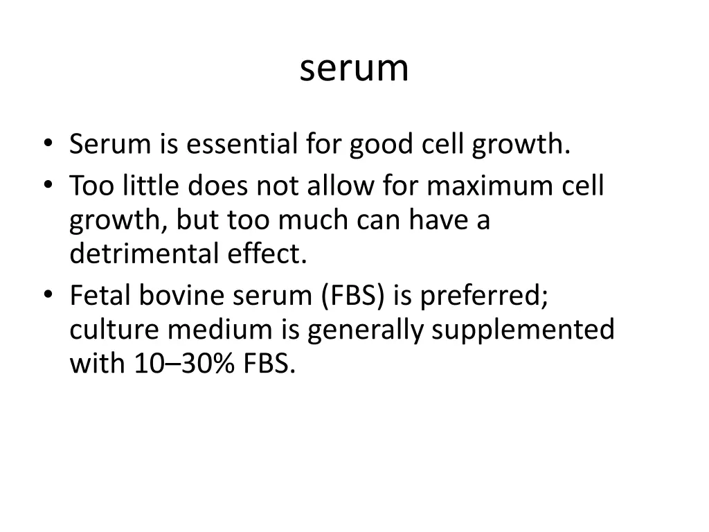 serum