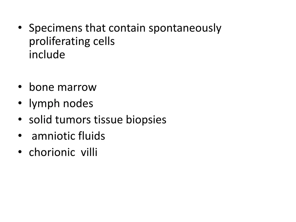 specimens that contain spontaneously