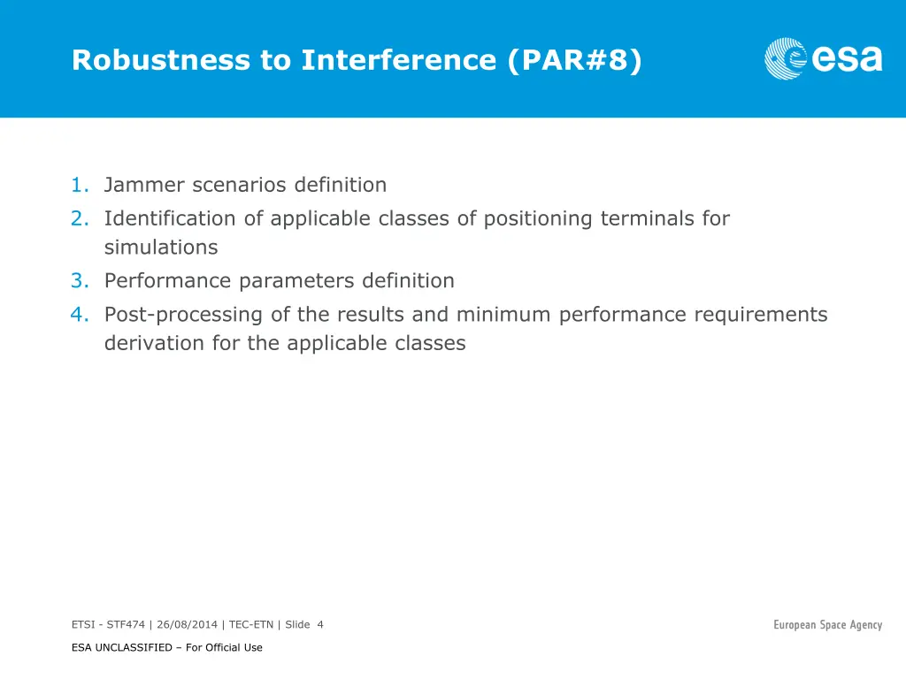robustness to interference par 8
