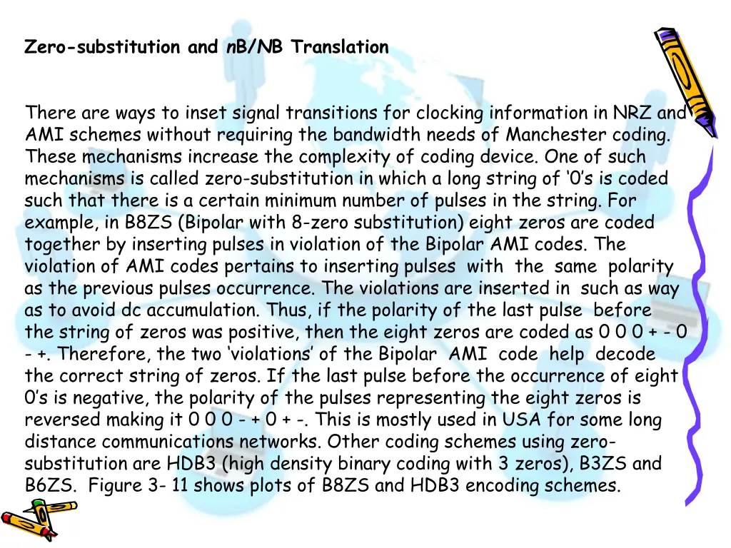 zero substitution and n b n b translation