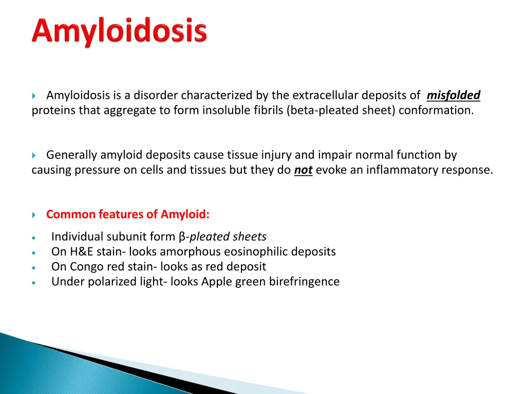 amyloidosis is a disorder characterized