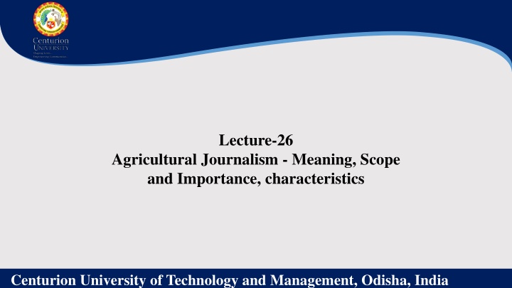 lecture 26