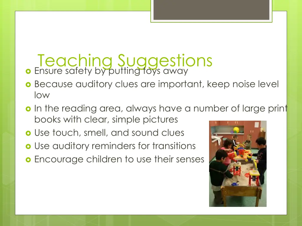 teaching suggestions ensure safety by putting