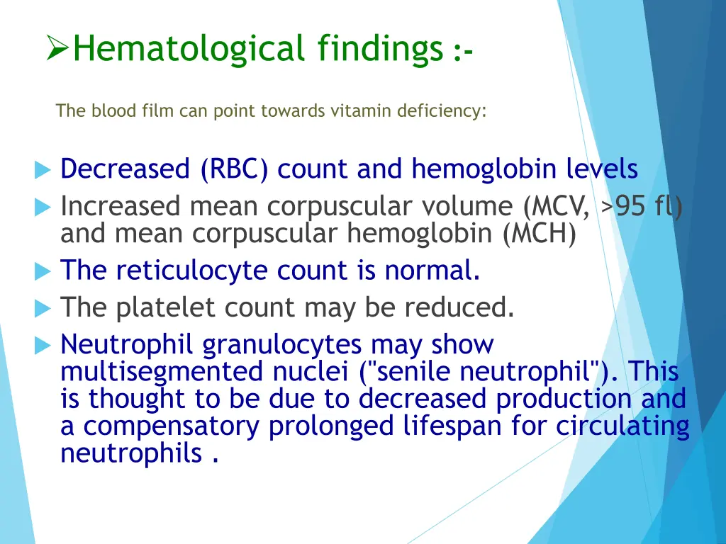 hematological findings 1