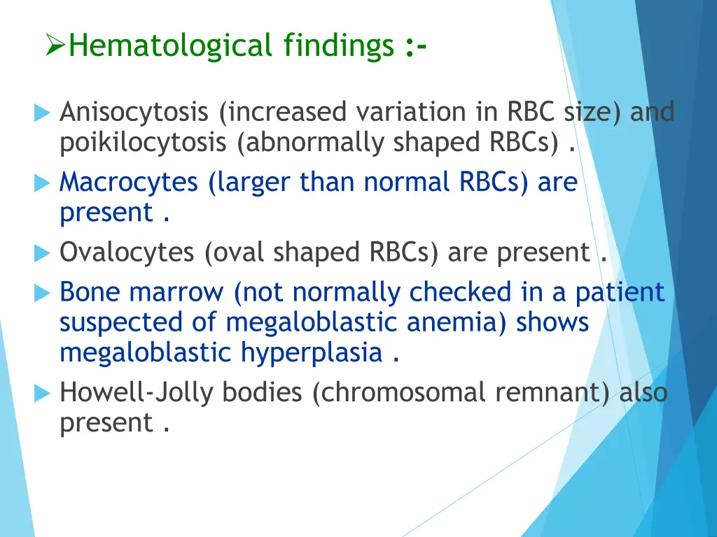 hematological findings 2