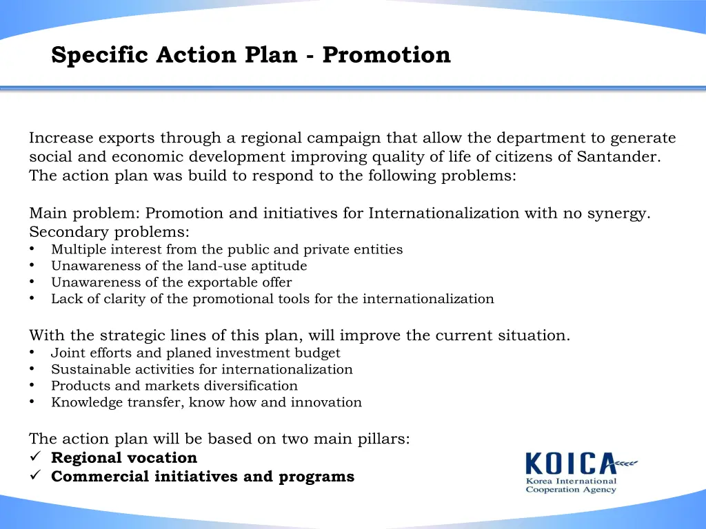 specific action plan promotion
