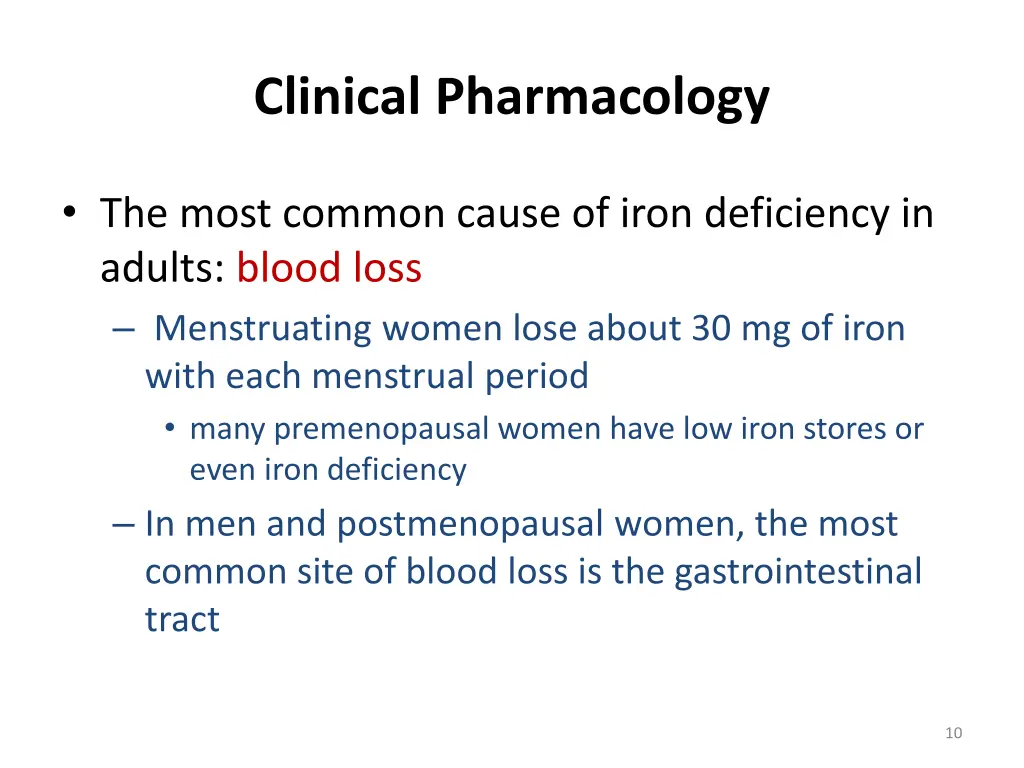 clinical pharmacology