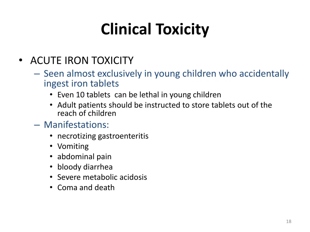 clinical toxicity