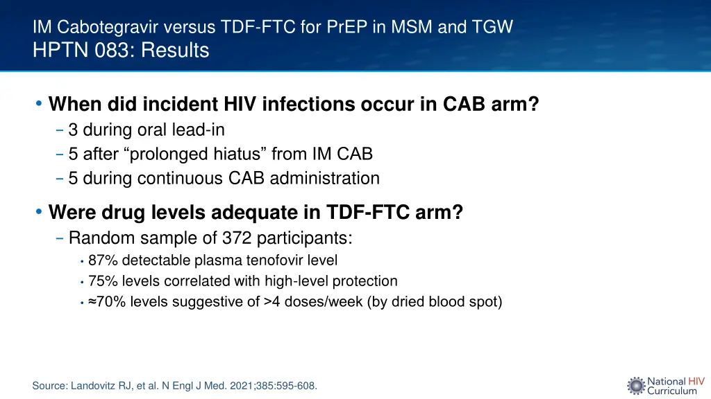 im cabotegravir versus tdf ftc for prep 5