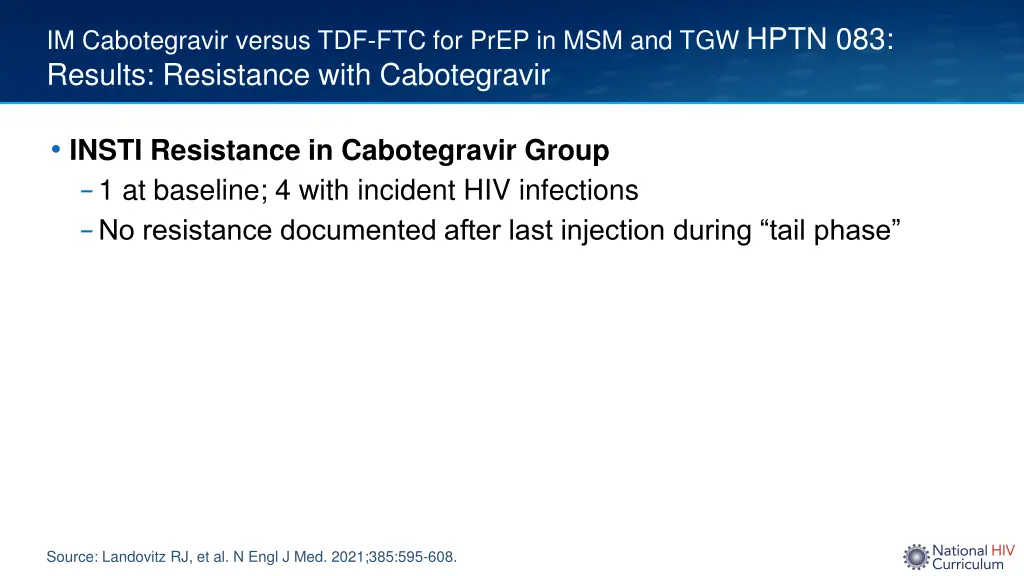 im cabotegravir versus tdf ftc for prep 7
