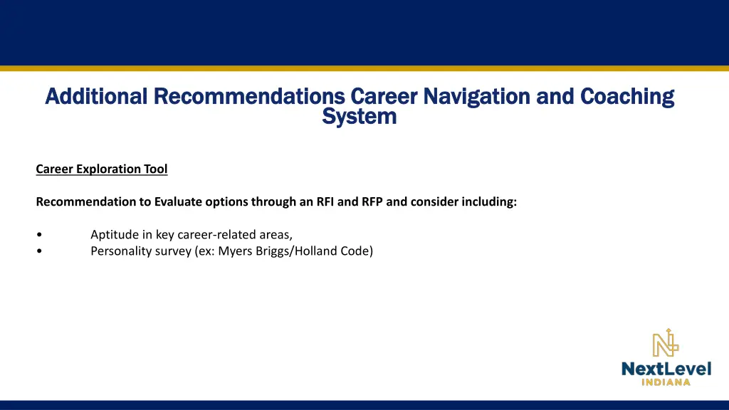 additional recommendations career navigation 1