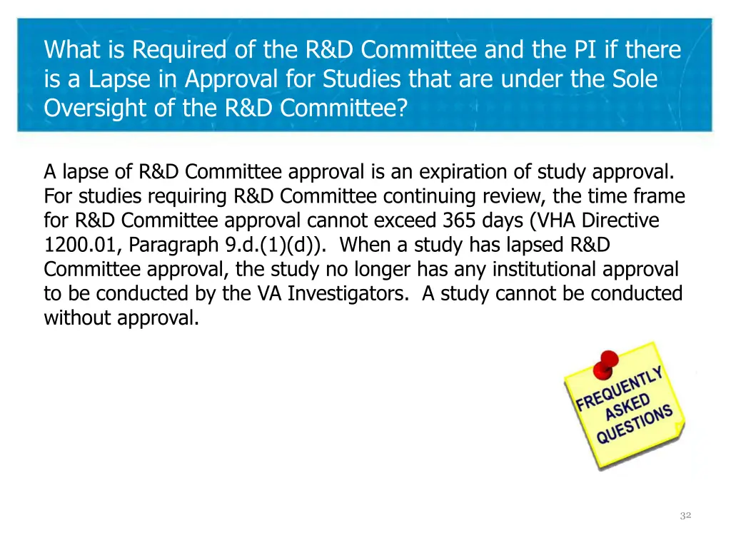 what is required of the r d committee