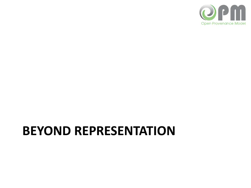 beyond representation