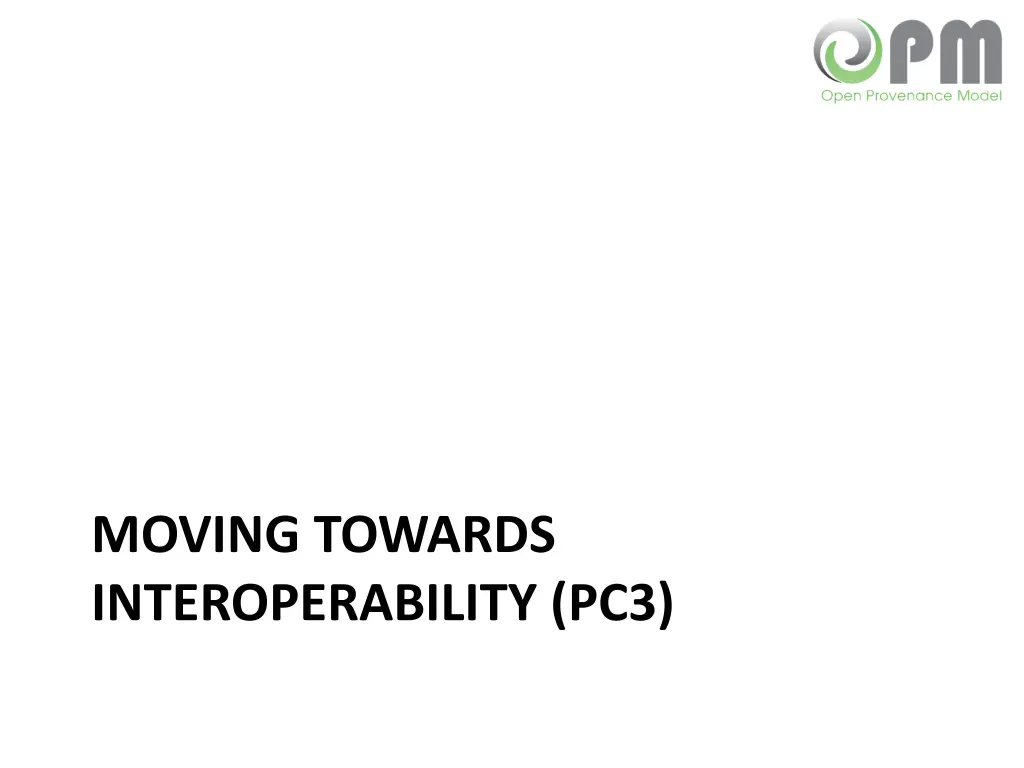moving towards interoperability pc3