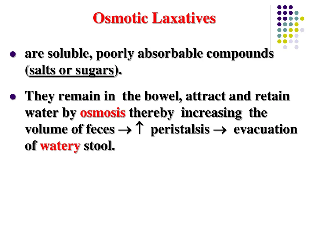 osmotic laxatives