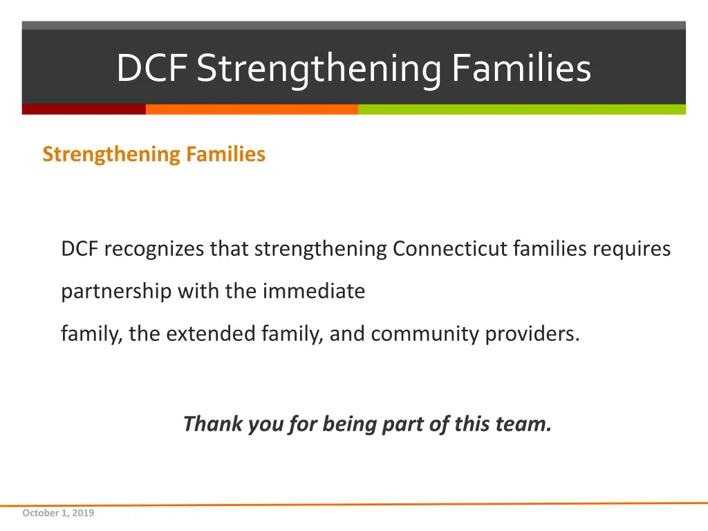 dcf strengthening families