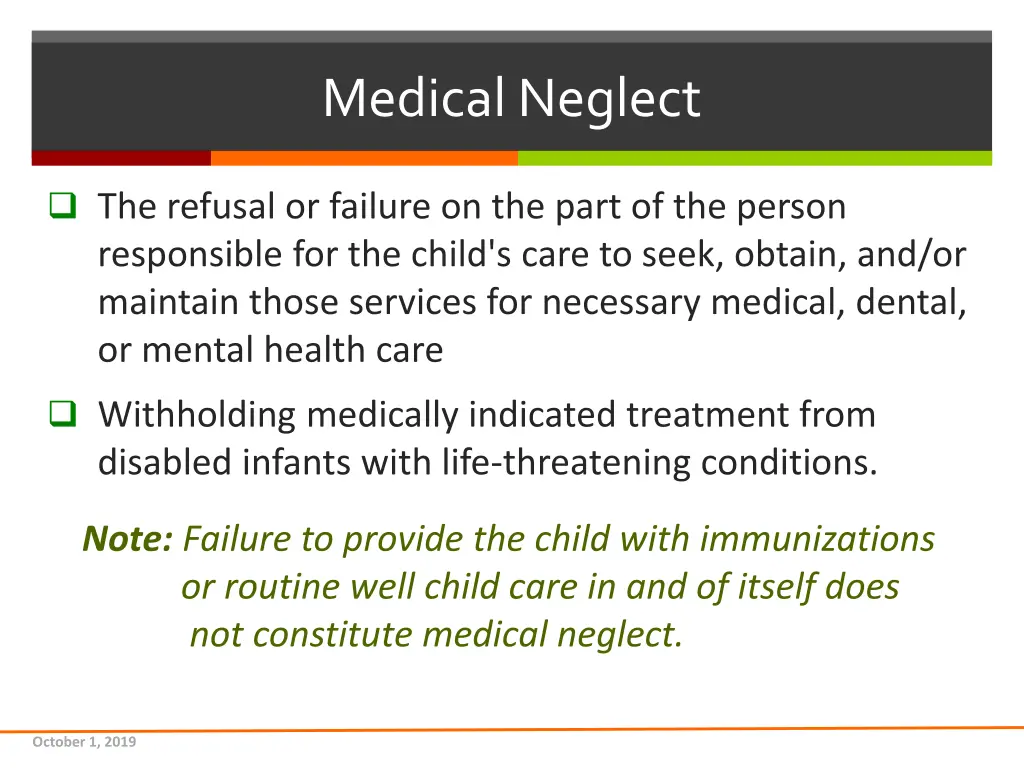 medical neglect