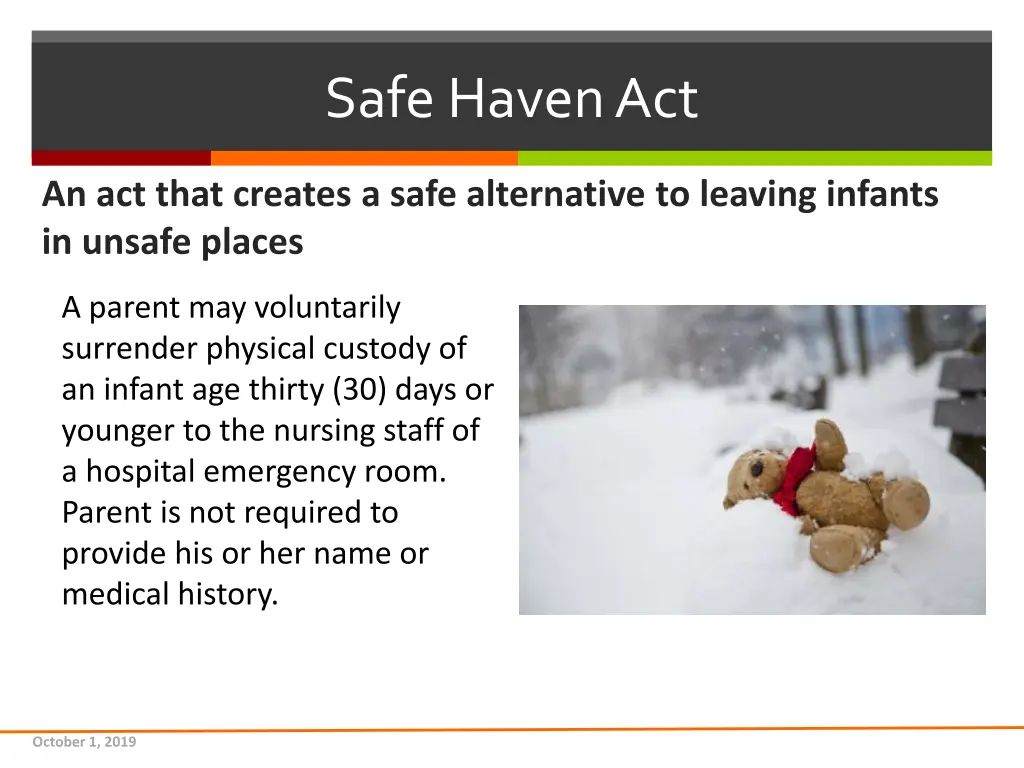 safe haven act