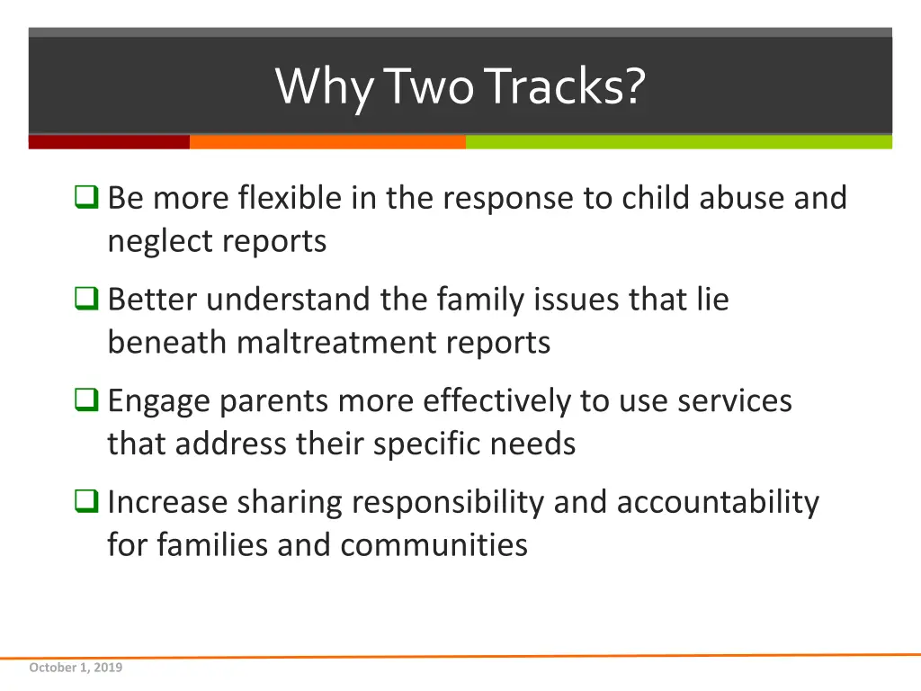 why two tracks