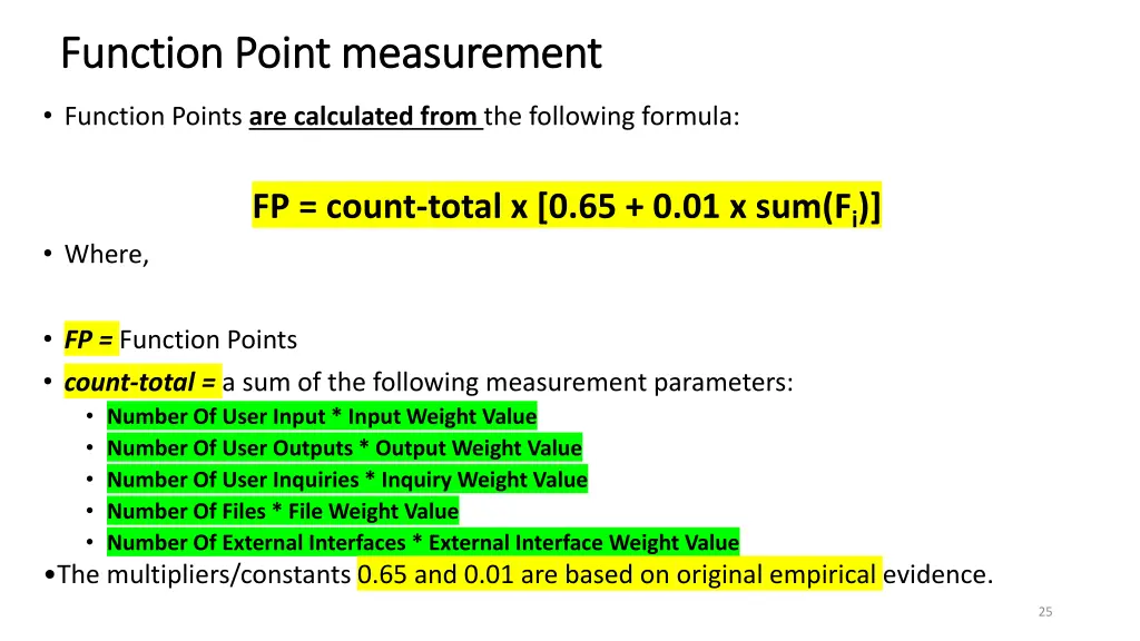 function point measurement function point