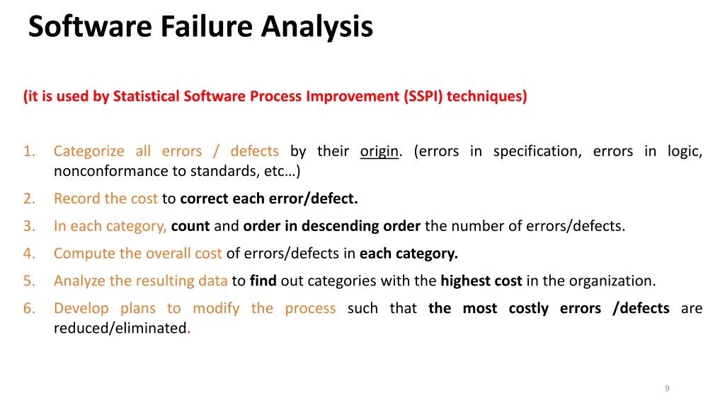 software failure analysis