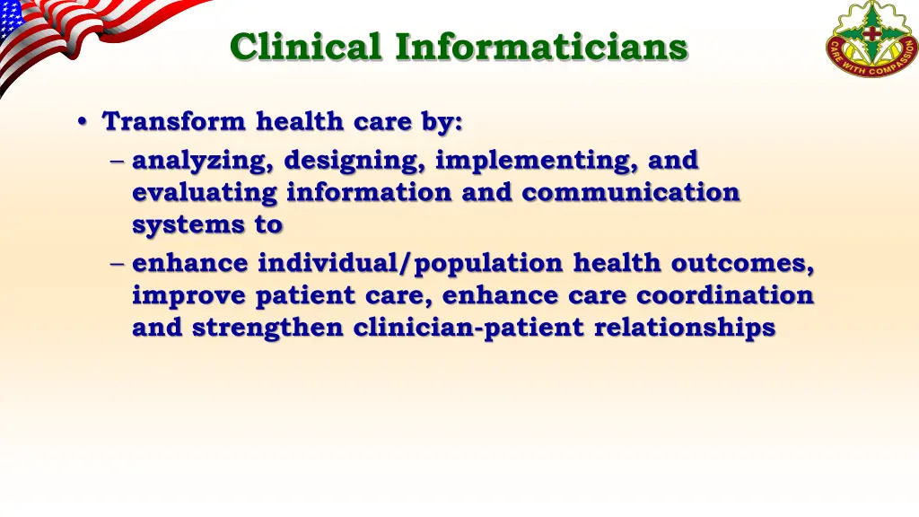 clinical informaticians