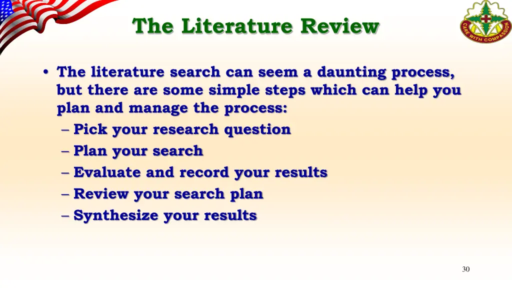the literature review