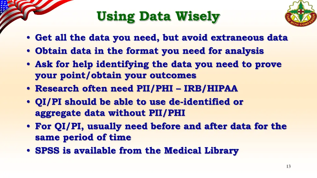 using data wisely