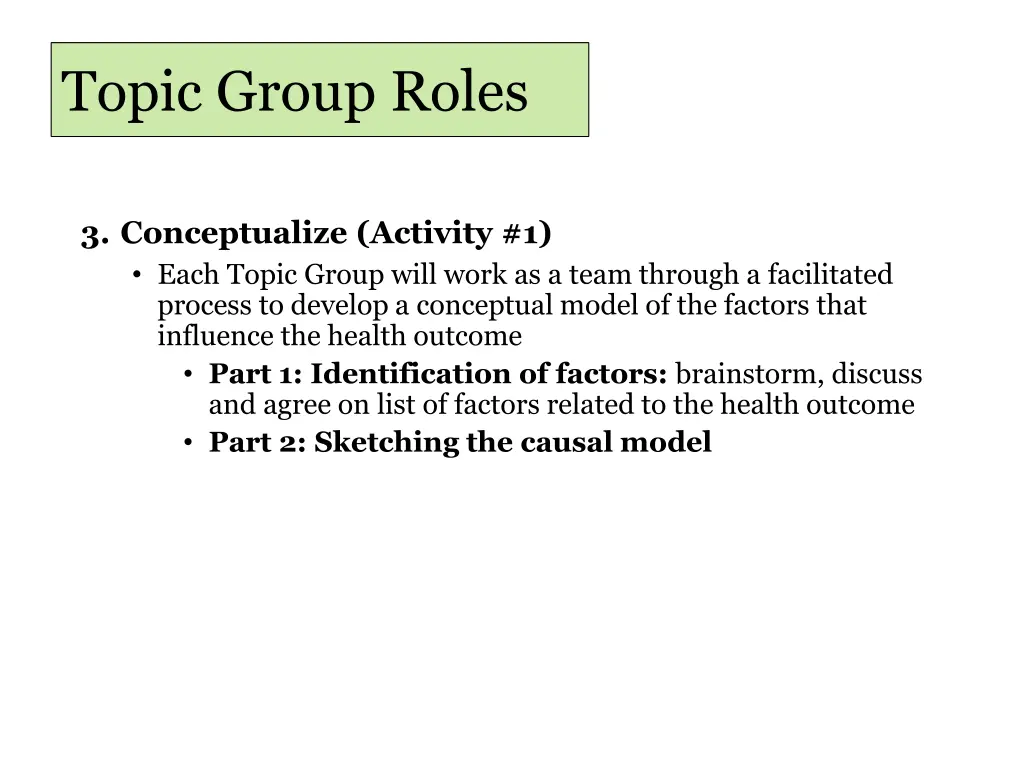 topic group roles 1
