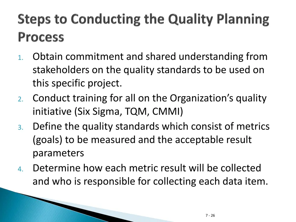 1 obtain commitment and shared understanding from