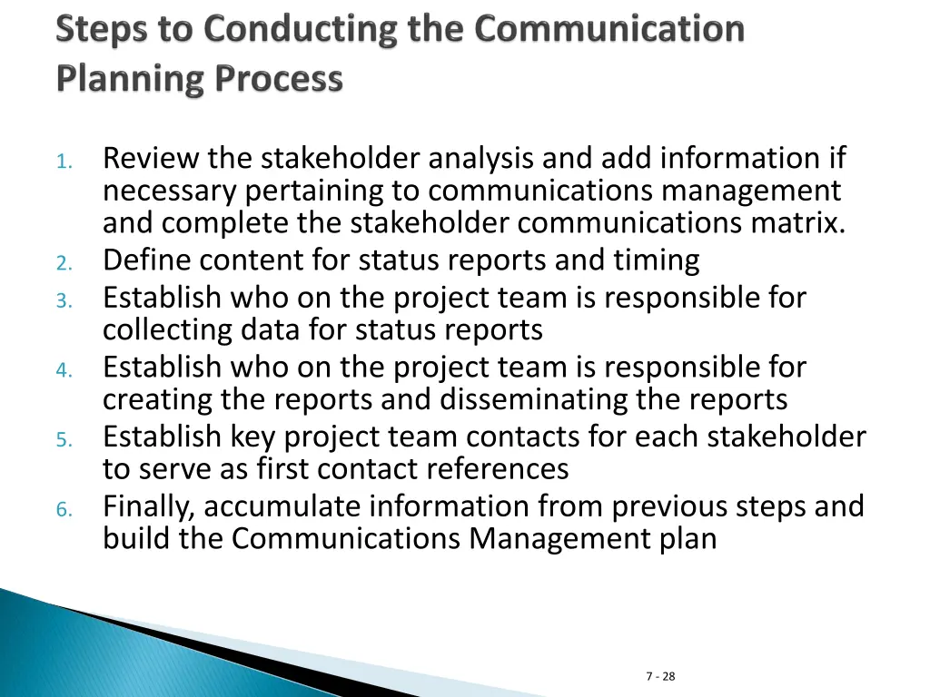 1 review the stakeholder analysis