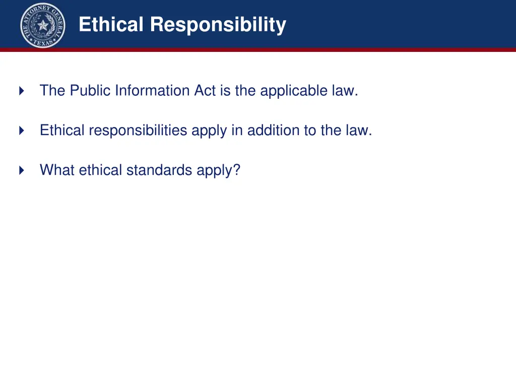 ethical responsibility