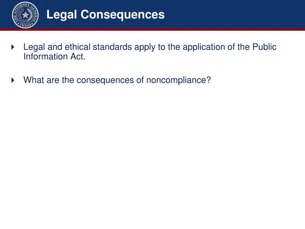 legal consequences