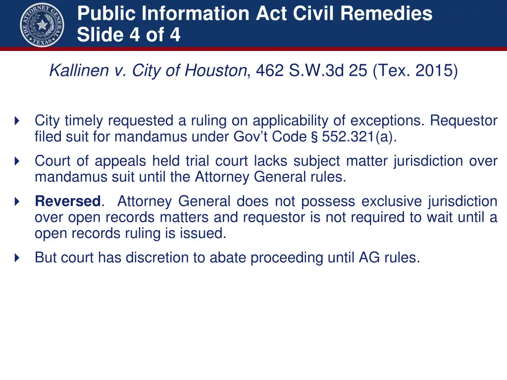 public information act civil remedies slide 4 of 4