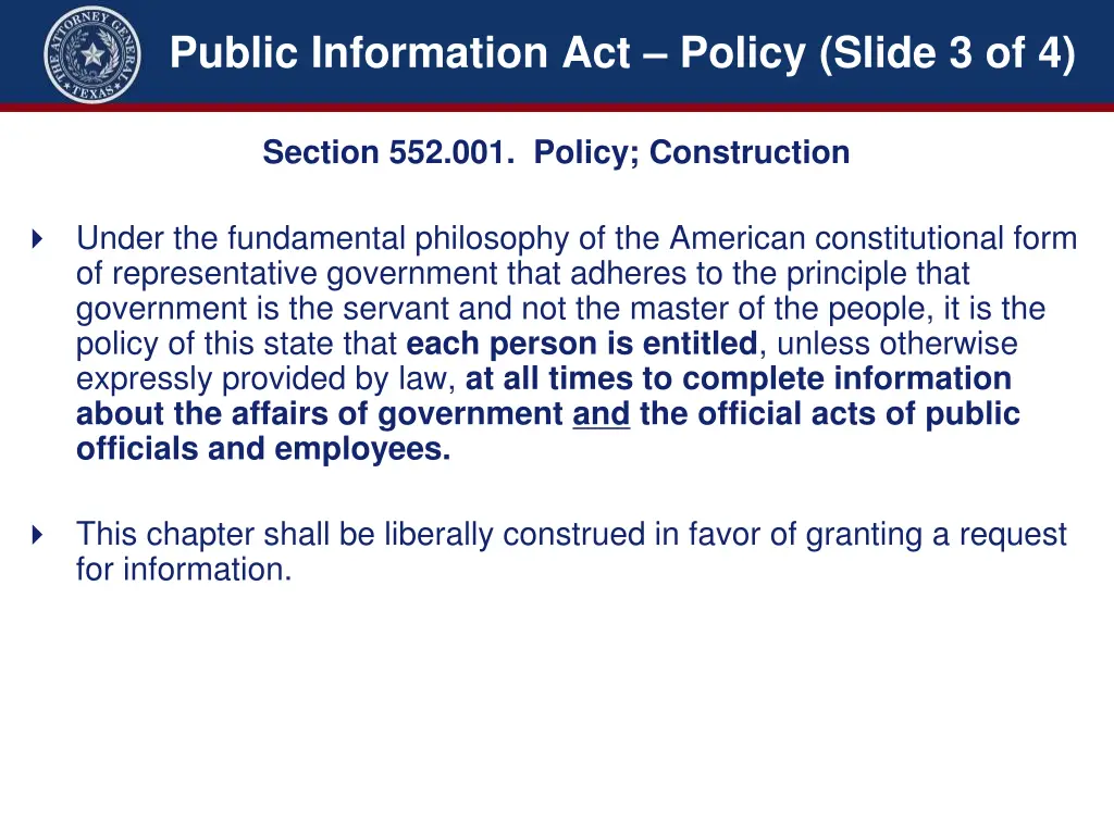 public information act policy slide 3 of 4