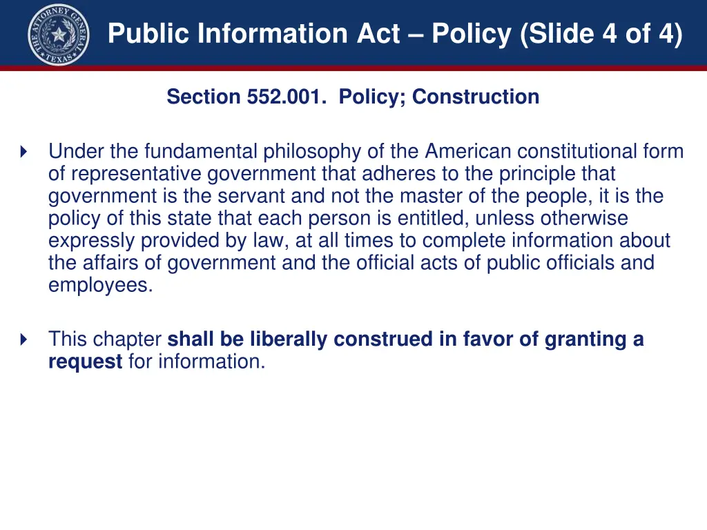 public information act policy slide 4 of 4