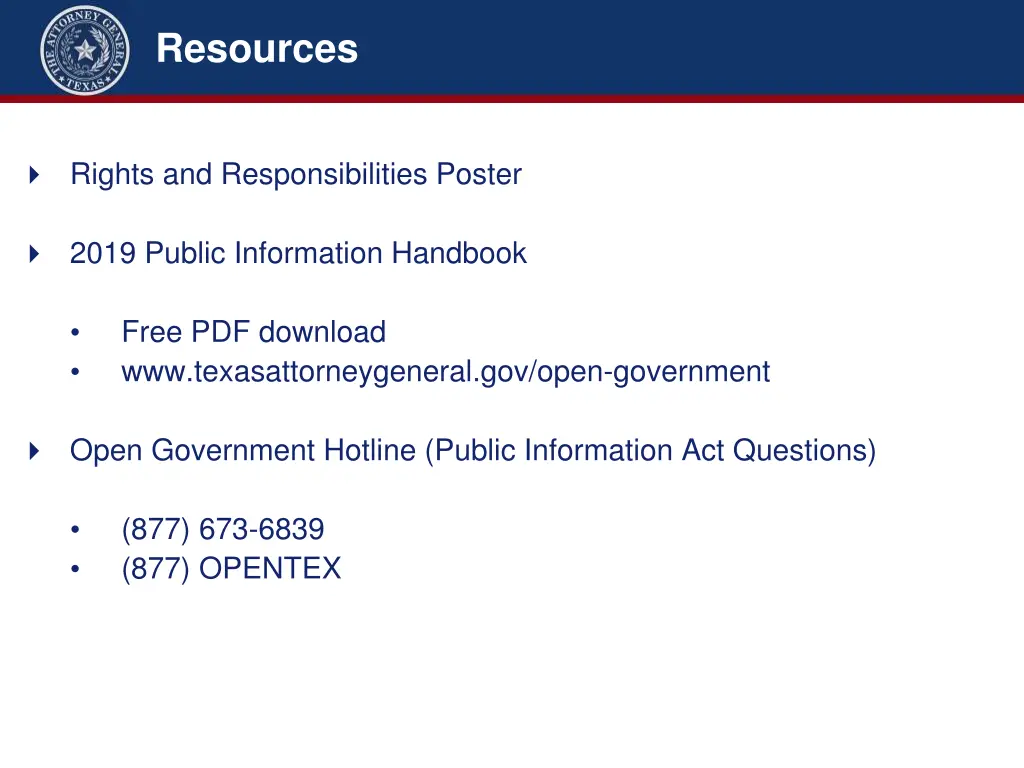 resources